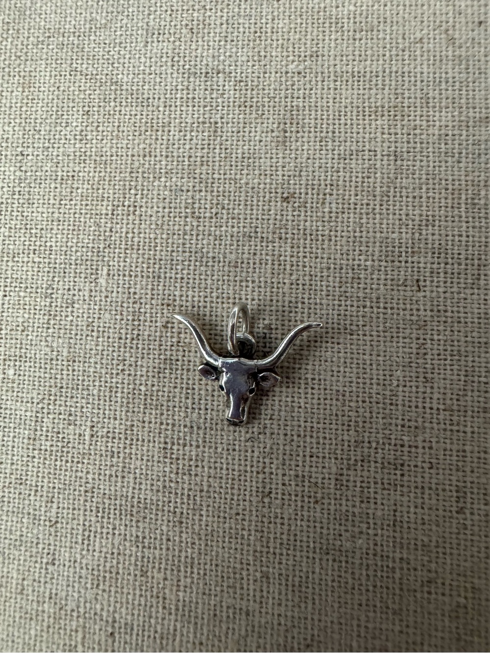 James Avery Retired Silver Longhorn Charm - Picture 2 of 4